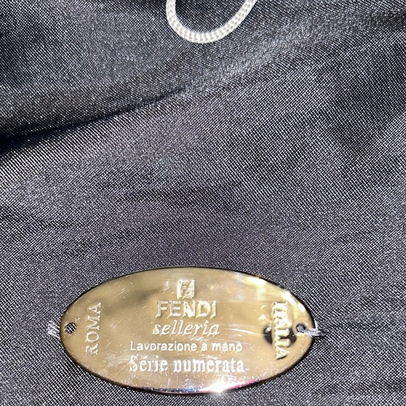 SUPER RARE VINTAGE 90s authentic LARGE Fendi embossed shopper tote OUTRAGEOUS - Picture 14 of 15